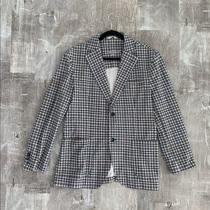 Men’s flannel checkered blazer